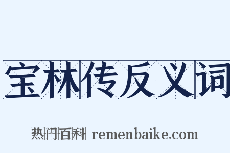 宝林传反义词是什么意思的图片